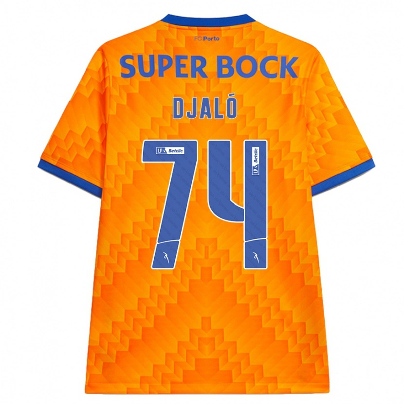 Danxen Kinder Ussumane Djaló #74 Orange Auswärtstrikot Trikot 2024/25 T-Shirt