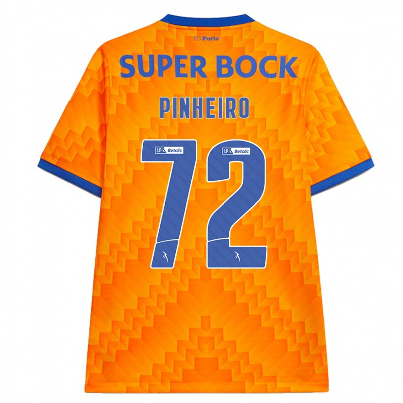 Danxen Kinder Rodrigo Pinheiro #72 Orange Auswärtstrikot Trikot 2024/25 T-Shirt