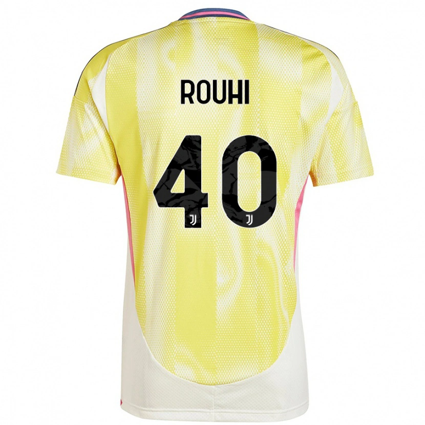 Danxen Kinder Jonas Rouhi #40 Solargelb Auswärtstrikot Trikot 2024/25 T-Shirt