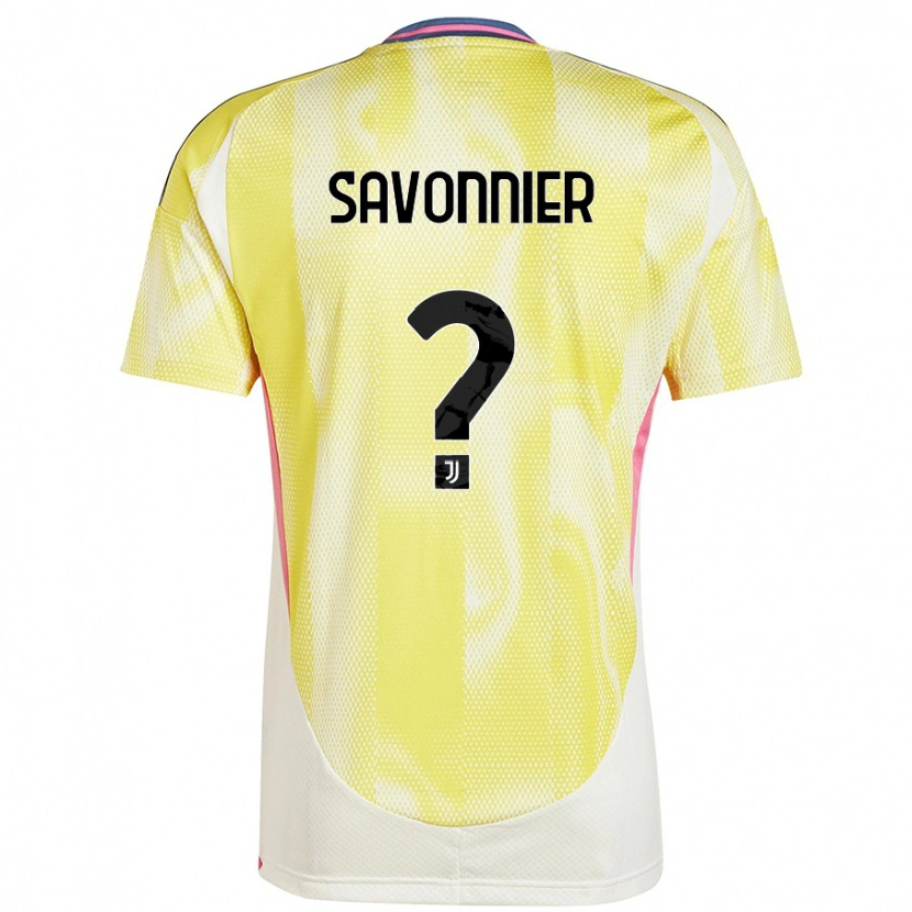 Danxen Kinder Nelson Savonnier #0 Solargelb Auswärtstrikot Trikot 2024/25 T-Shirt