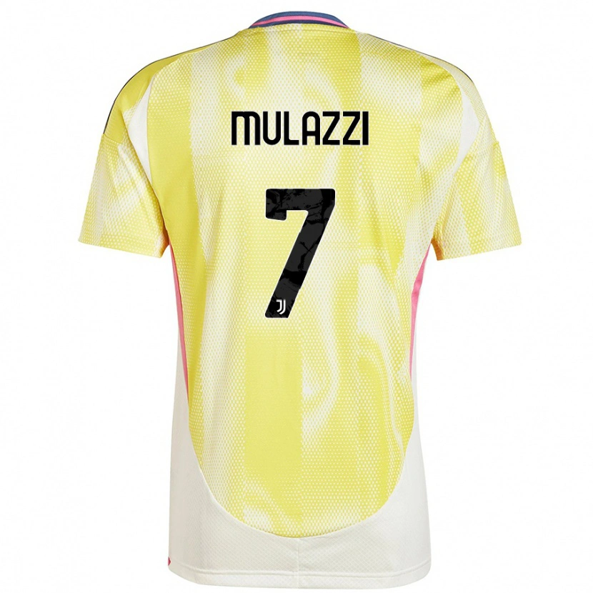 Danxen Kinder Gabriele Mulazzi #7 Solargelb Auswärtstrikot Trikot 2024/25 T-Shirt