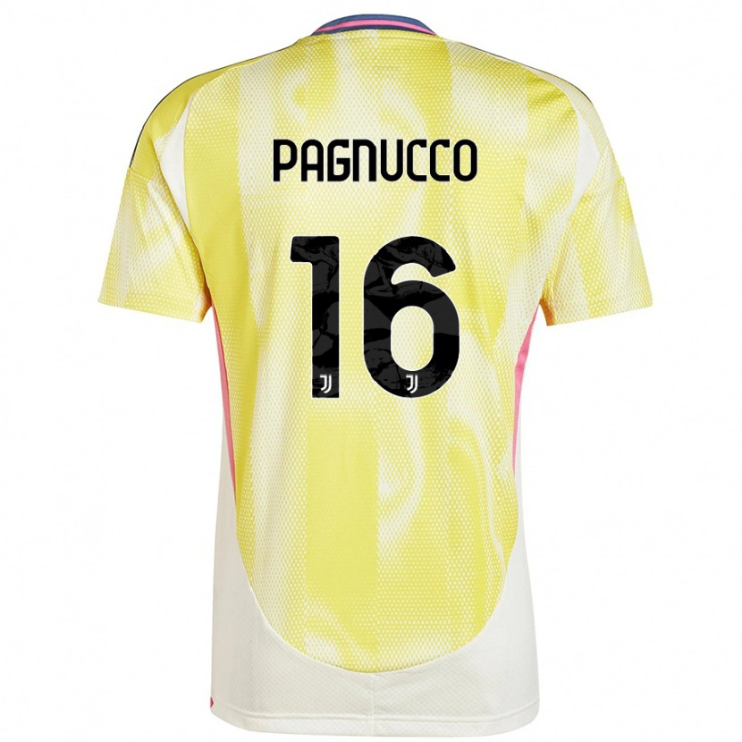Danxen Kinder Filippo Pagnucco #16 Solargelb Auswärtstrikot Trikot 2024/25 T-Shirt
