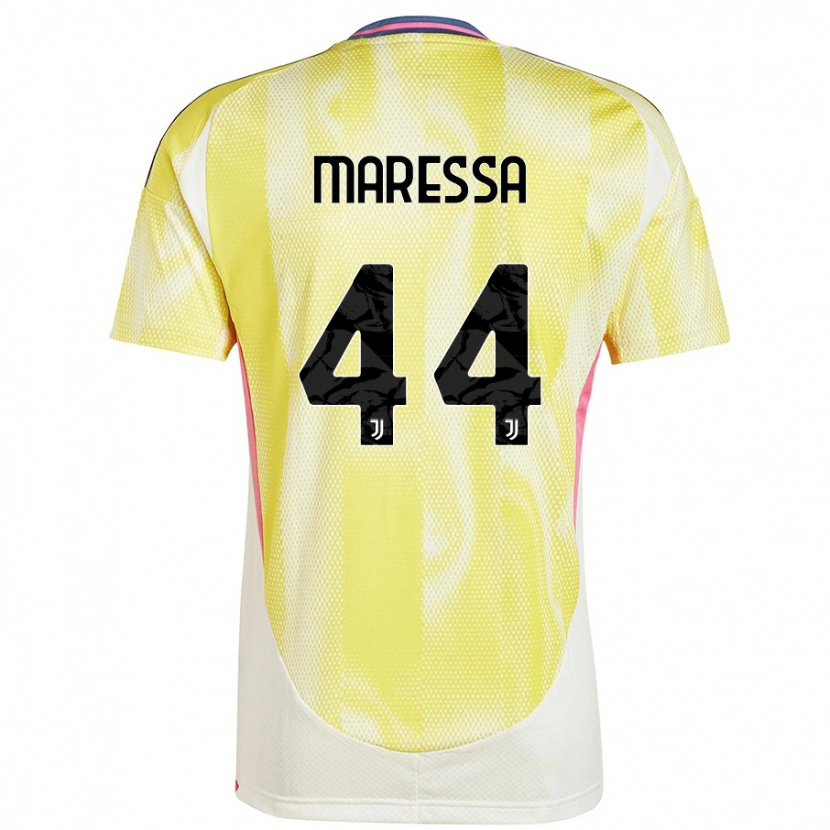 Danxen Kinder Tommaso Maressa #44 Solargelb Auswärtstrikot Trikot 2024/25 T-Shirt