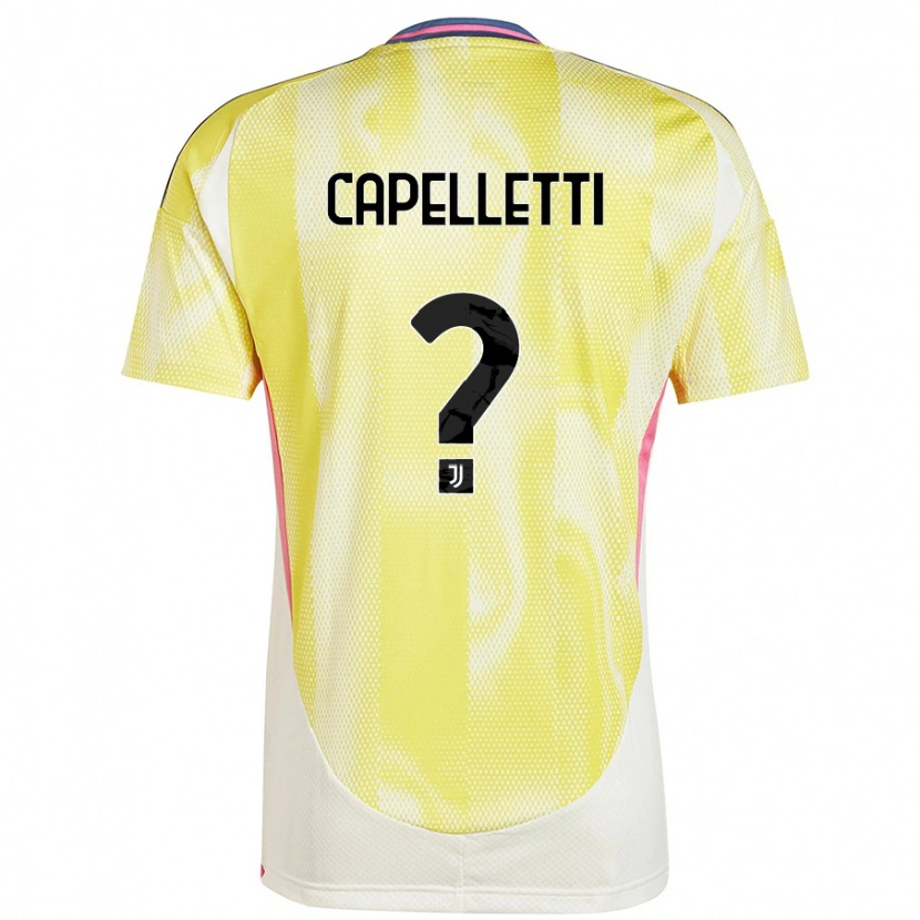 Danxen Kinder Alessia Capelletti #0 Solargelb Auswärtstrikot Trikot 2024/25 T-Shirt
