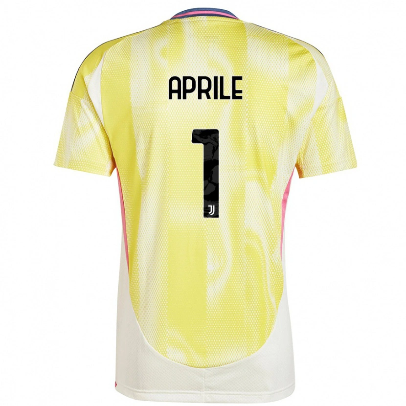 Danxen Kinder Roberta Aprile #1 Solargelb Auswärtstrikot Trikot 2024/25 T-Shirt