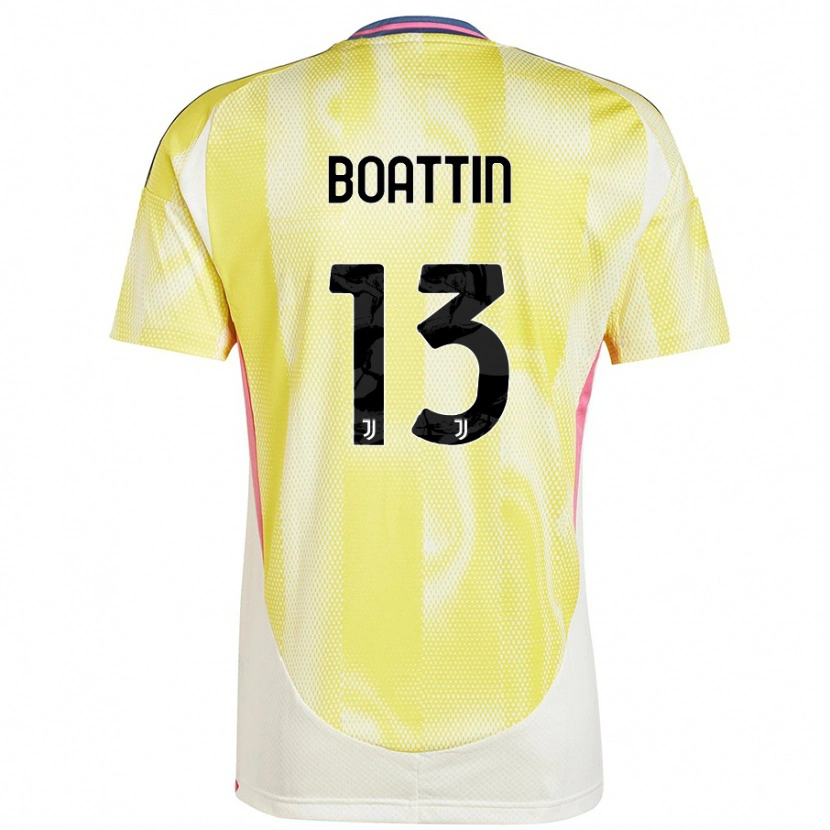 Danxen Kinder Lisa Boattin #13 Solargelb Auswärtstrikot Trikot 2024/25 T-Shirt