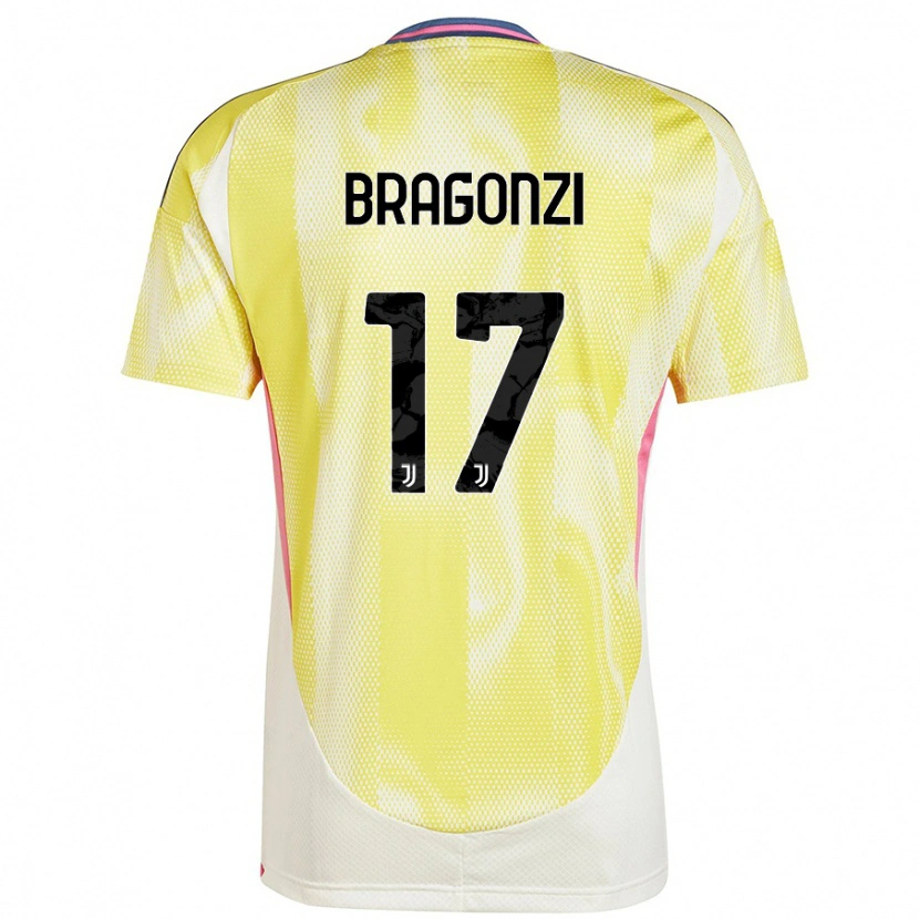 Danxen Kinder Asia Bragonzi #17 Solargelb Auswärtstrikot Trikot 2024/25 T-Shirt