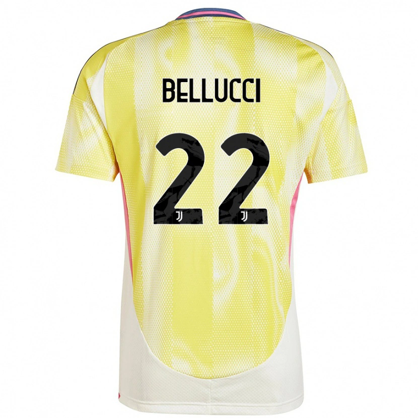Danxen Kinder Melissa Bellucci #22 Solargelb Auswärtstrikot Trikot 2024/25 T-Shirt