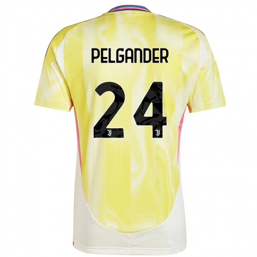 Danxen Kinder Elsa Pelgander #24 Solargelb Auswärtstrikot Trikot 2024/25 T-Shirt