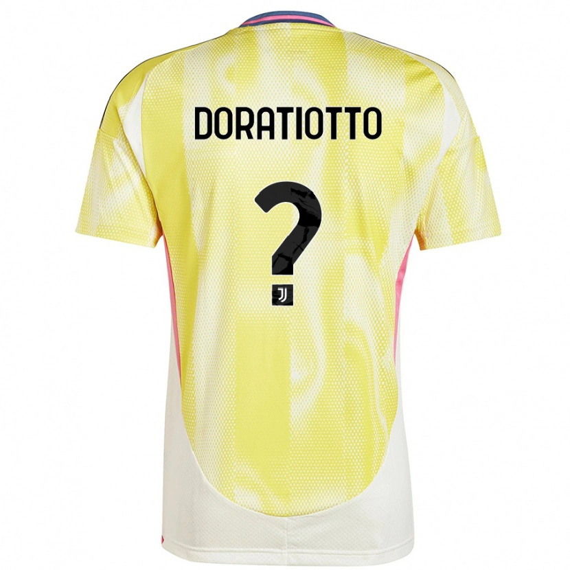 Danxen Kinder Giulio Doratiotto #0 Solargelb Auswärtstrikot Trikot 2024/25 T-Shirt