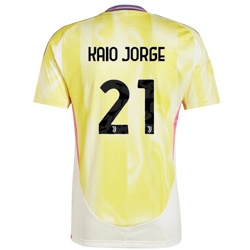 Danxen Kinder Kaio Jorge #21 Solargelb Auswärtstrikot Trikot 2024/25 T-Shirt