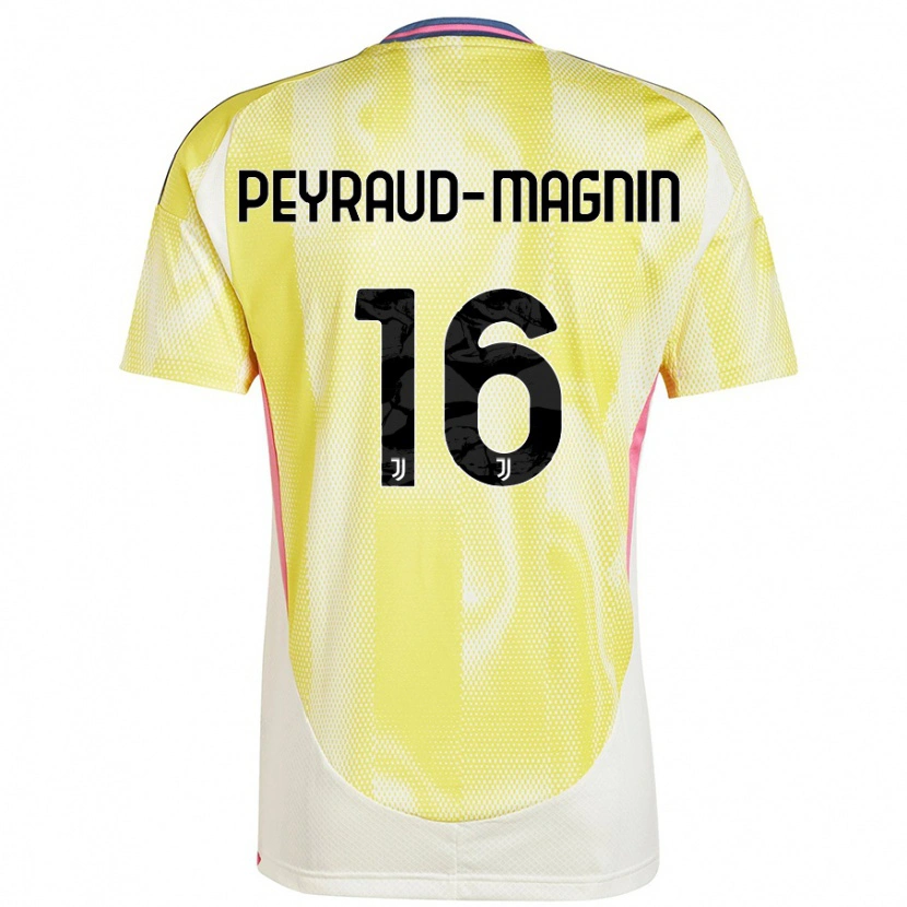 Danxen Kinder Pauline Peyraud-Magnin #16 Solargelb Auswärtstrikot Trikot 2024/25 T-Shirt