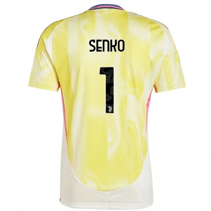 Danxen Kinder Zsombor Senko #1 Solargelb Auswärtstrikot Trikot 2024/25 T-Shirt