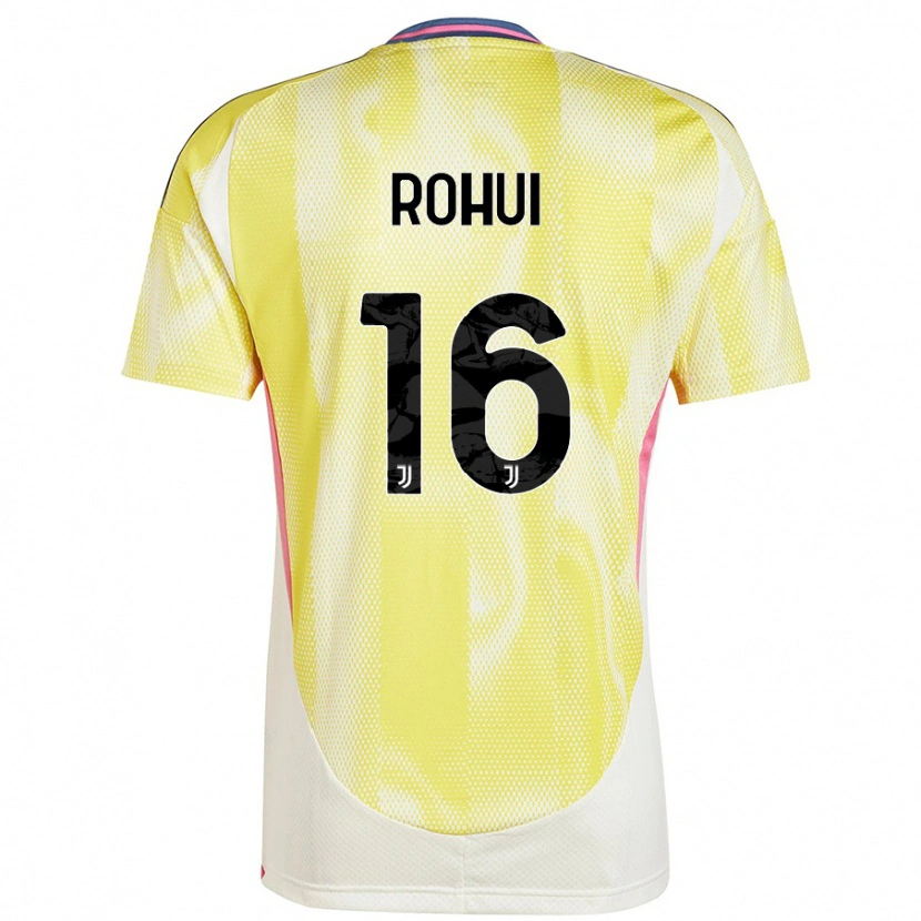 Danxen Kinder Jonas Rohui #16 Solargelb Auswärtstrikot Trikot 2024/25 T-Shirt