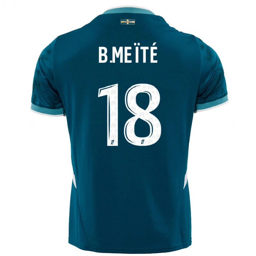 Danxen Kinder Bamo Meïté #18 Türkisblau Auswärtstrikot Trikot 2024/25 T-Shirt