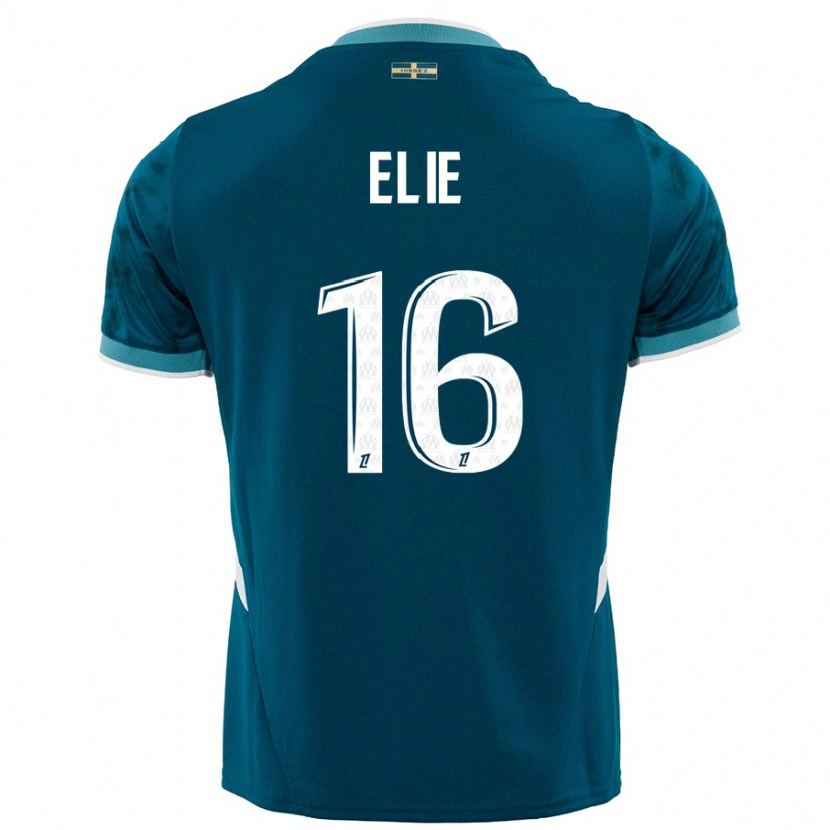 Danxen Kinder Anaïs Elie #16 Türkisblau Auswärtstrikot Trikot 2024/25 T-Shirt