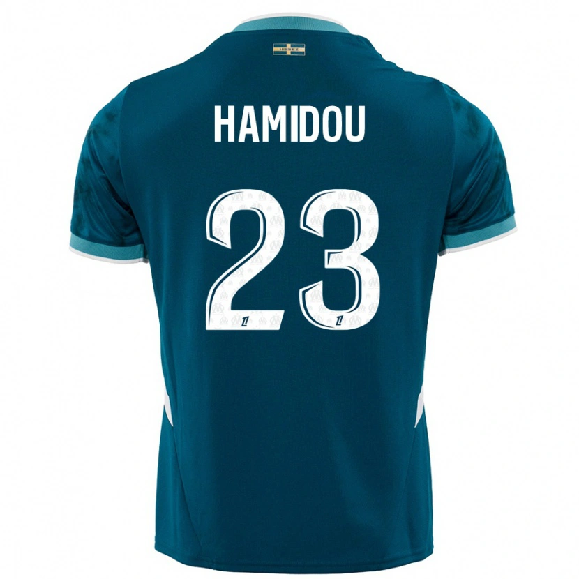 Danxen Kinder Jamila Hamidou #23 Türkisblau Auswärtstrikot Trikot 2024/25 T-Shirt