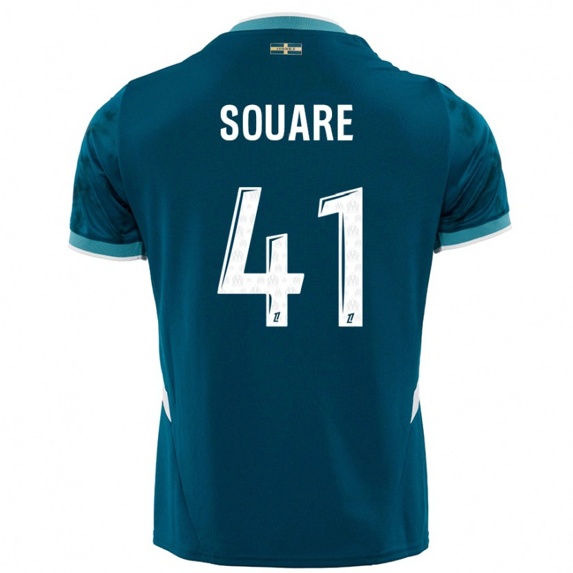 Danxen Kinder Cheick Souare #41 Türkisblau Auswärtstrikot Trikot 2024/25 T-Shirt