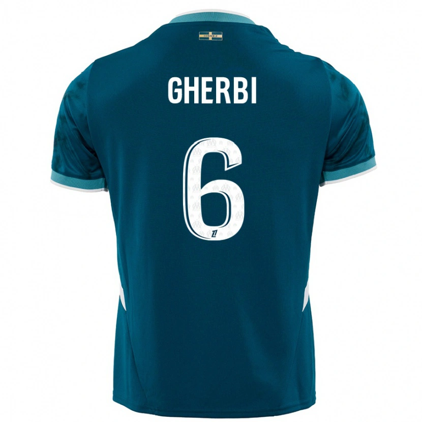 Danxen Kinder Candice Gherbi #6 Türkisblau Auswärtstrikot Trikot 2024/25 T-Shirt
