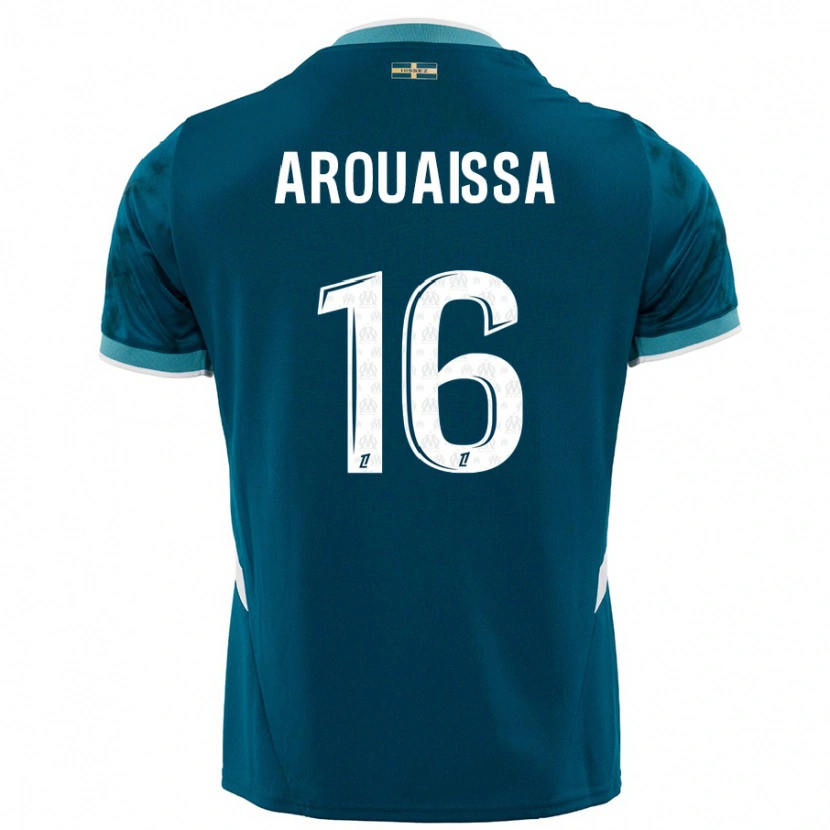Danxen Kinder Ines Arouaissa #16 Türkisblau Auswärtstrikot Trikot 2024/25 T-Shirt