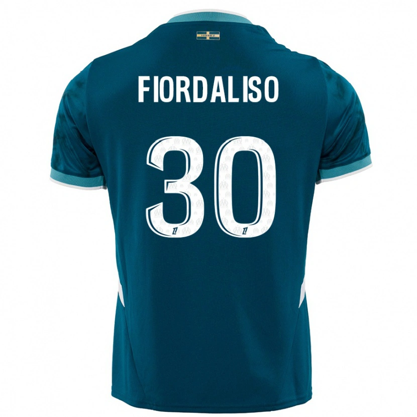 Danxen Kinder Thelma Fiordaliso #30 Türkisblau Auswärtstrikot Trikot 2024/25 T-Shirt