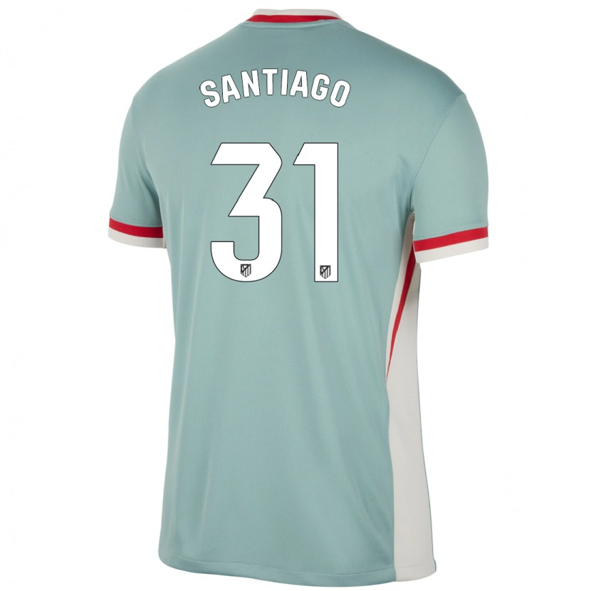 Danxen Kinder Abraham Santiago #31 Hellbeige Blau Auswärtstrikot Trikot 2024/25 T-Shirt