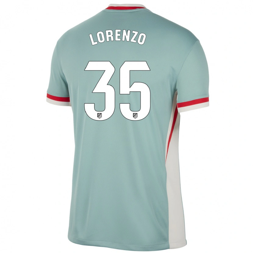 Danxen Kinder Diego Lorenzo #35 Hellbeige Blau Auswärtstrikot Trikot 2024/25 T-Shirt