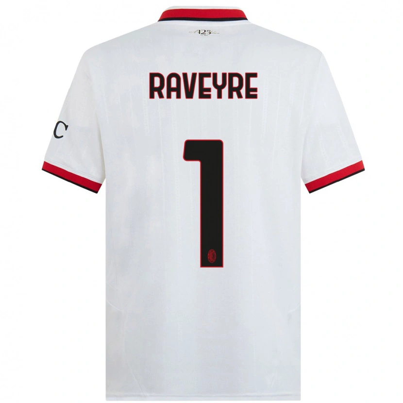 Danxen Kinder Noah Raveyre #1 Weiß Schwarz Rot Auswärtstrikot Trikot 2024/25 T-Shirt