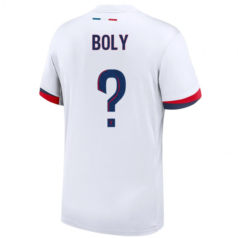 Danxen Kinder David Boly #0 Weiß Blau Rot Auswärtstrikot Trikot 2024/25 T-Shirt
