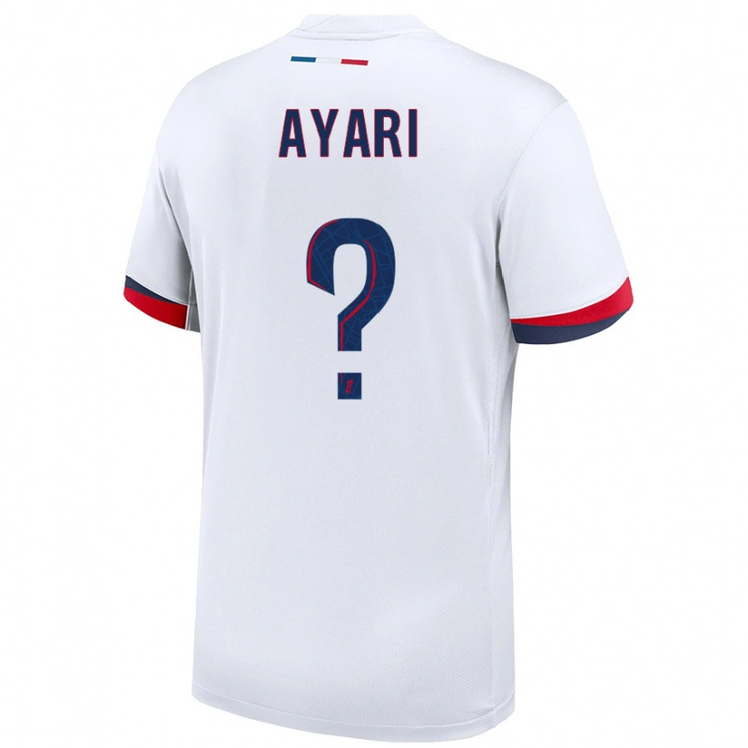 Danxen Kinder Adam Ayari #0 Weiß Blau Rot Auswärtstrikot Trikot 2024/25 T-Shirt