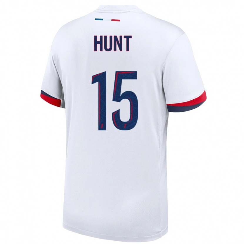 Danxen Kinder Clare Hunt #15 Weiß Blau Rot Auswärtstrikot Trikot 2024/25 T-Shirt
