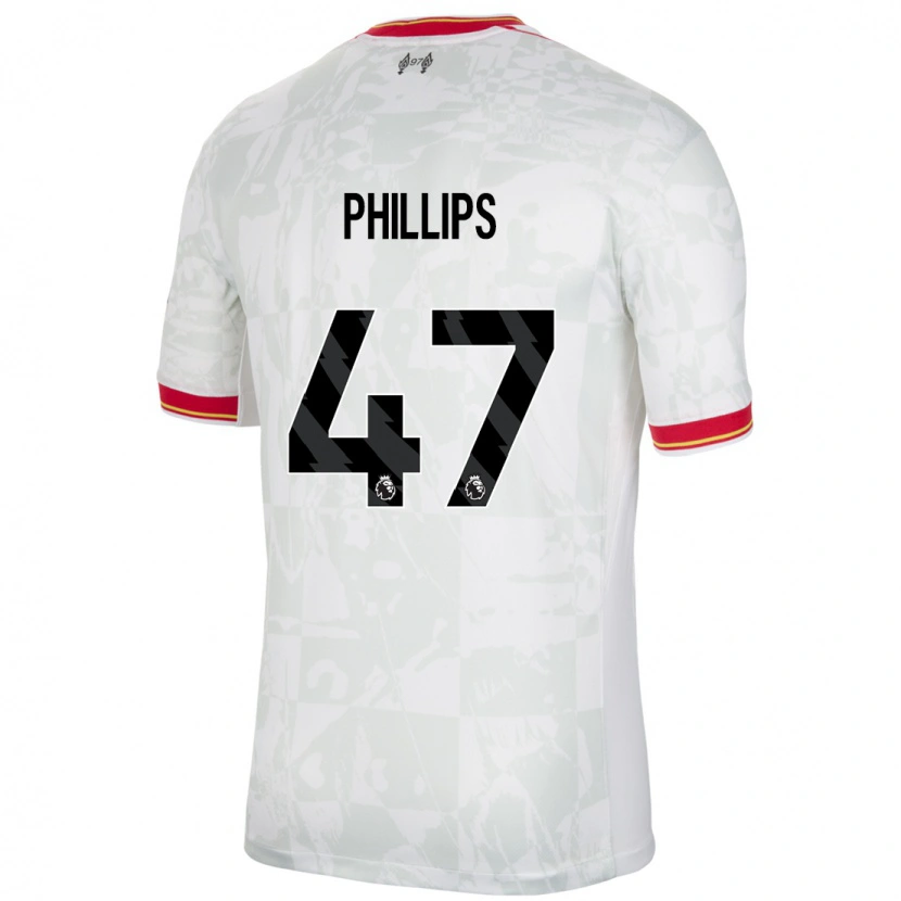 Danxen Kinder Nathaniel Phillips #47 Weiß Rot Schwarz Ausweichtrikot Trikot 2024/25 T-Shirt