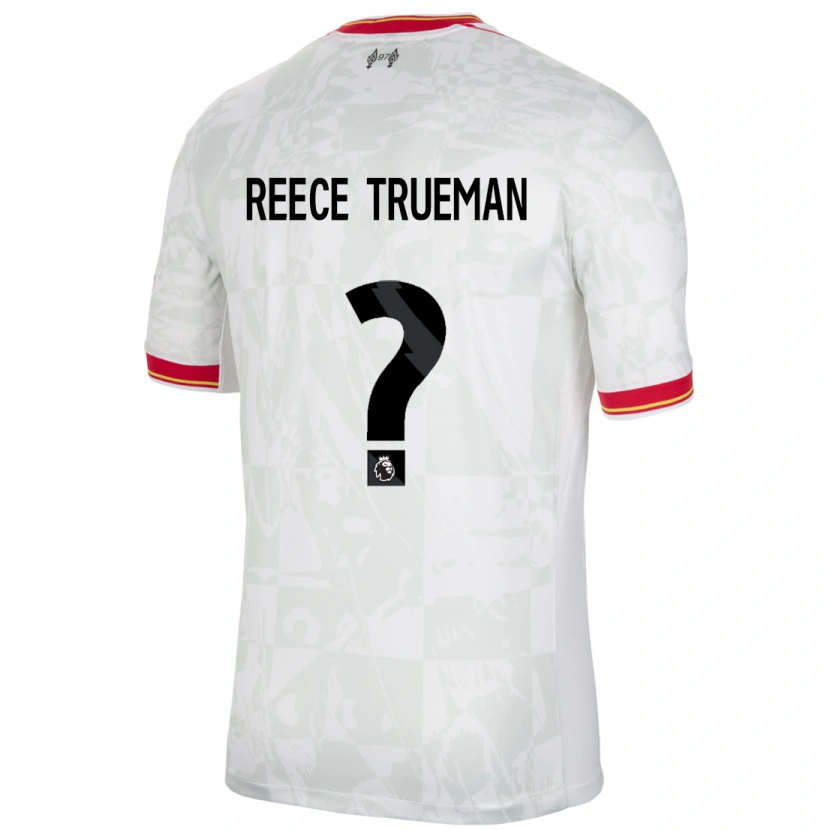 Danxen Kinder Reece Trueman #0 Weiß Rot Schwarz Ausweichtrikot Trikot 2024/25 T-Shirt