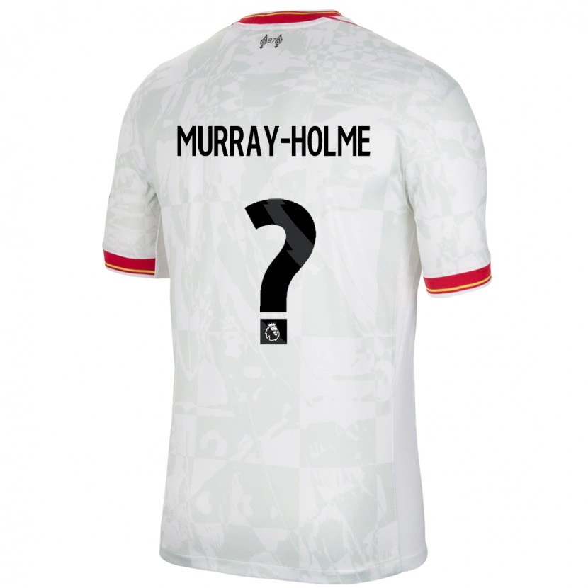 Danxen Kinder Hadyn Murray-Holme #0 Weiß Rot Schwarz Ausweichtrikot Trikot 2024/25 T-Shirt