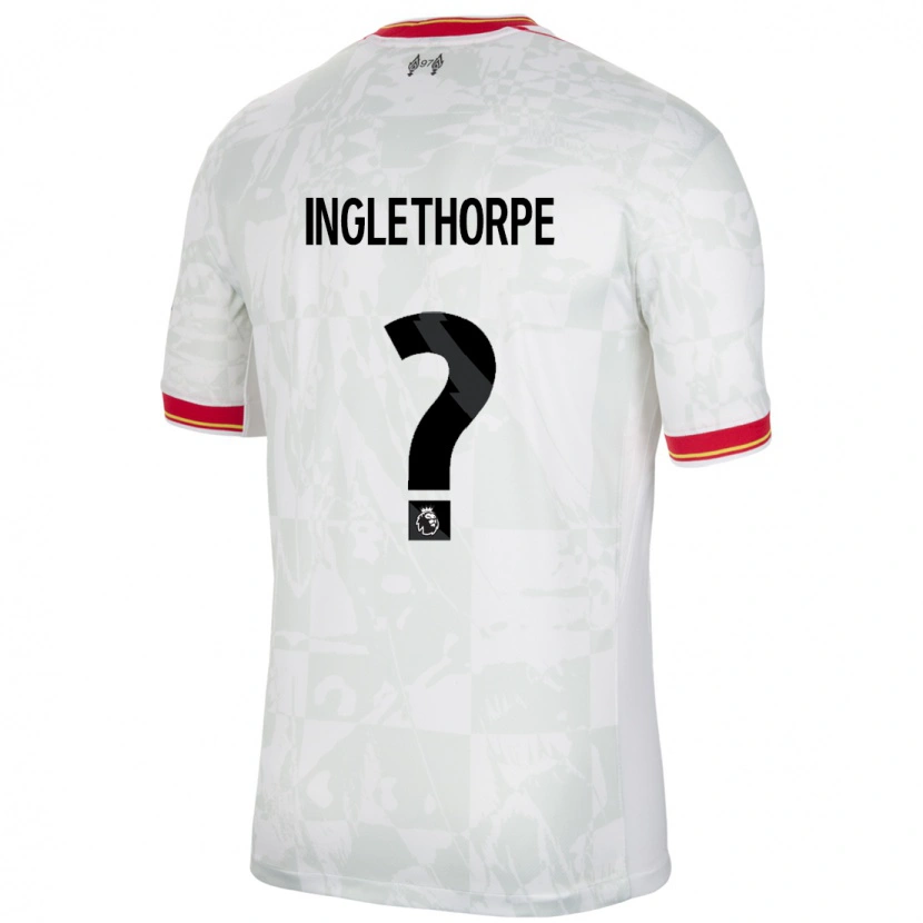 Danxen Kinder Finn Inglethorpe #0 Weiß Rot Schwarz Ausweichtrikot Trikot 2024/25 T-Shirt