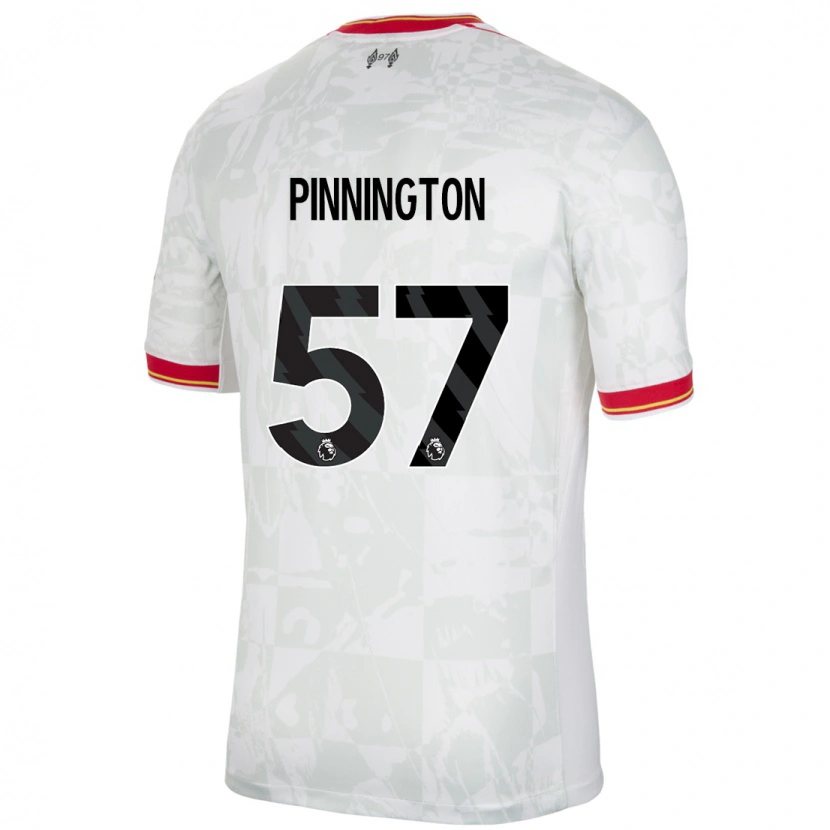 Danxen Kinder Carter Pinnington #57 Weiß Rot Schwarz Ausweichtrikot Trikot 2024/25 T-Shirt