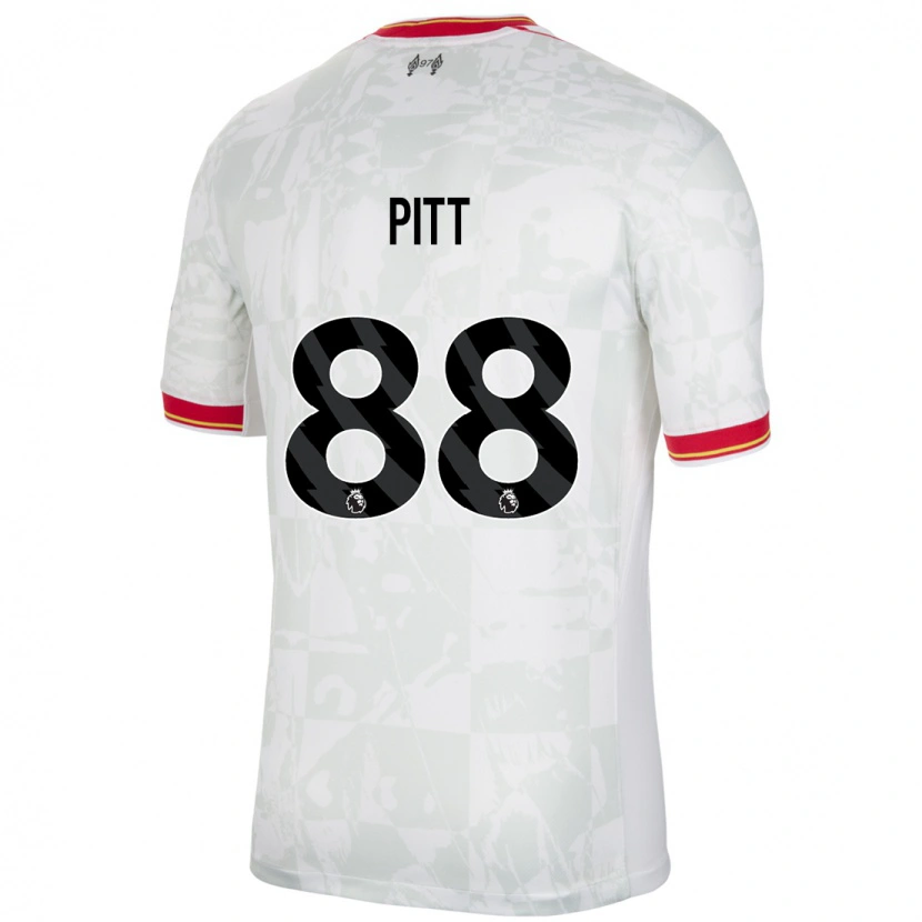 Danxen Kinder Lucas Pitt #88 Weiß Rot Schwarz Ausweichtrikot Trikot 2024/25 T-Shirt