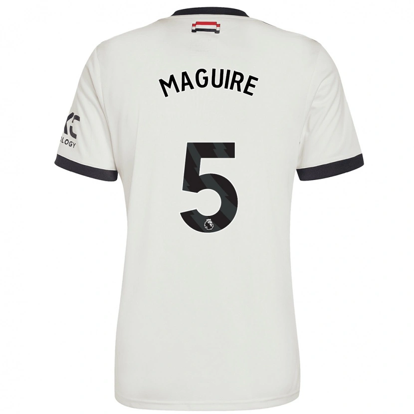 Danxen Kinder Harry Maguire #5 Cremeweiß Ausweichtrikot Trikot 2024/25 T-Shirt