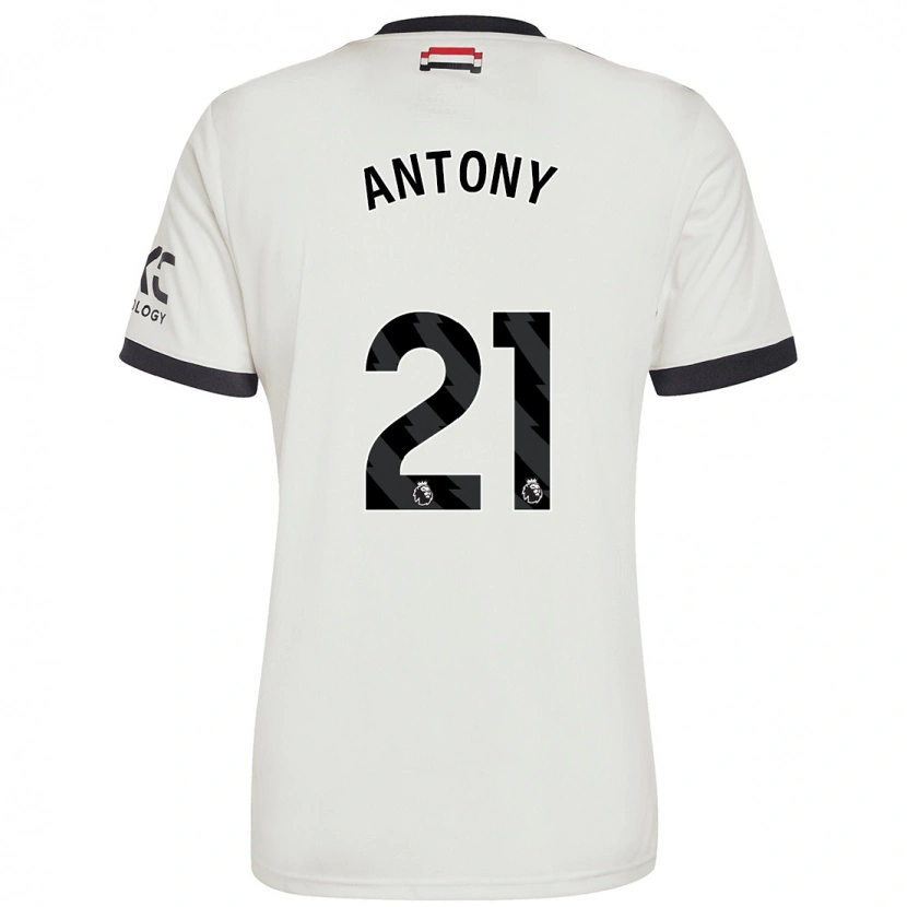 Danxen Kinder Antony #21 Cremeweiß Ausweichtrikot Trikot 2024/25 T-Shirt