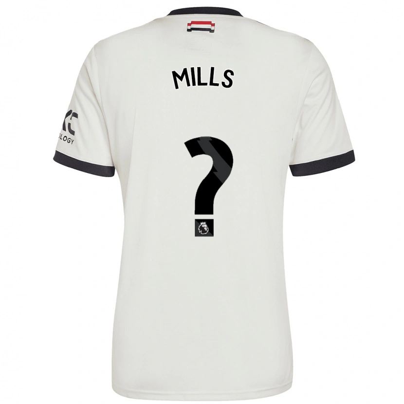 Danxen Kinder Albert Mills #0 Cremeweiß Ausweichtrikot Trikot 2024/25 T-Shirt