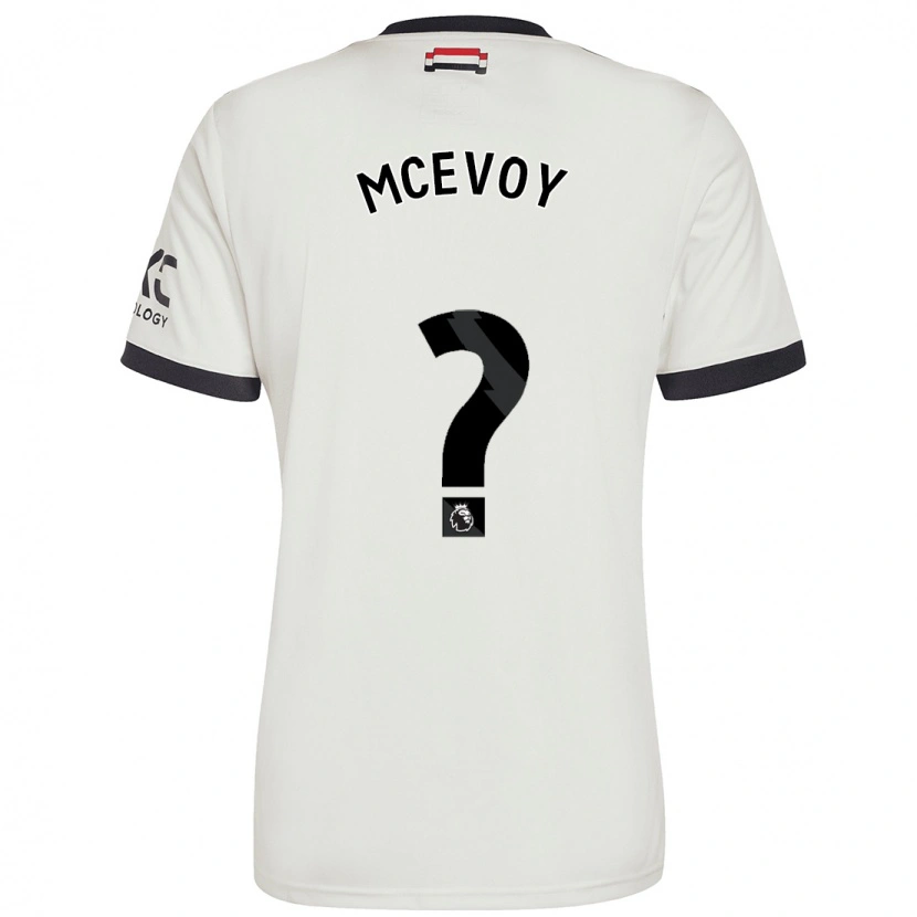 Danxen Kinder Jay Mcevoy #0 Cremeweiß Ausweichtrikot Trikot 2024/25 T-Shirt
