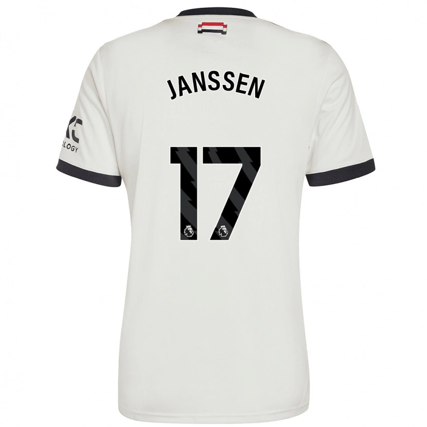 Danxen Kinder Dominique Janssen #17 Cremeweiß Ausweichtrikot Trikot 2024/25 T-Shirt