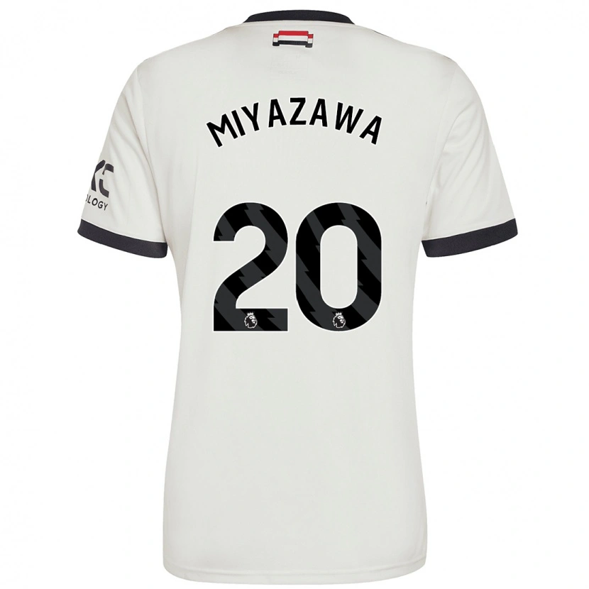 Danxen Kinder Hinata Miyazawa #20 Cremeweiß Ausweichtrikot Trikot 2024/25 T-Shirt