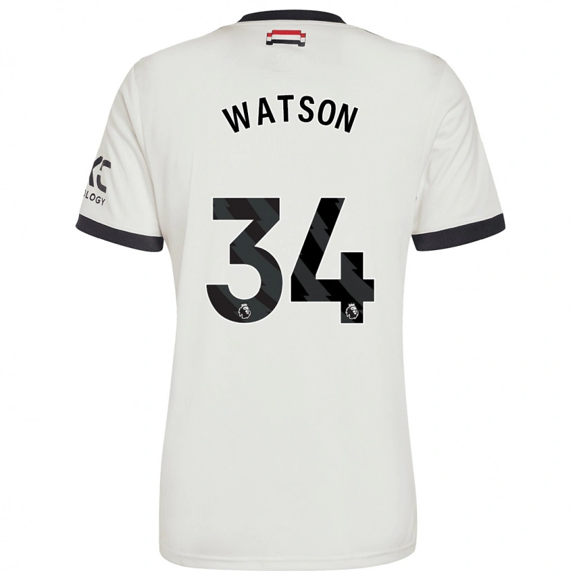 Danxen Kinder Emma Watson #34 Cremeweiß Ausweichtrikot Trikot 2024/25 T-Shirt