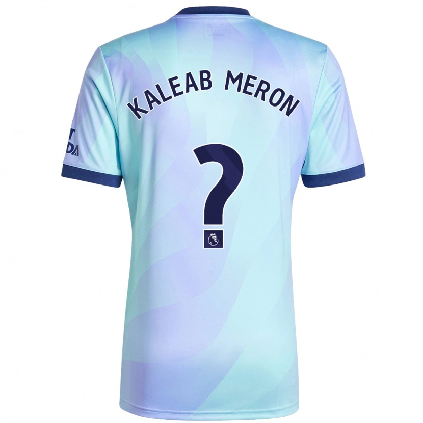Danxen Kinder Kaleab Meron #0 Aquamarin Ausweichtrikot Trikot 2024/25 T-Shirt
