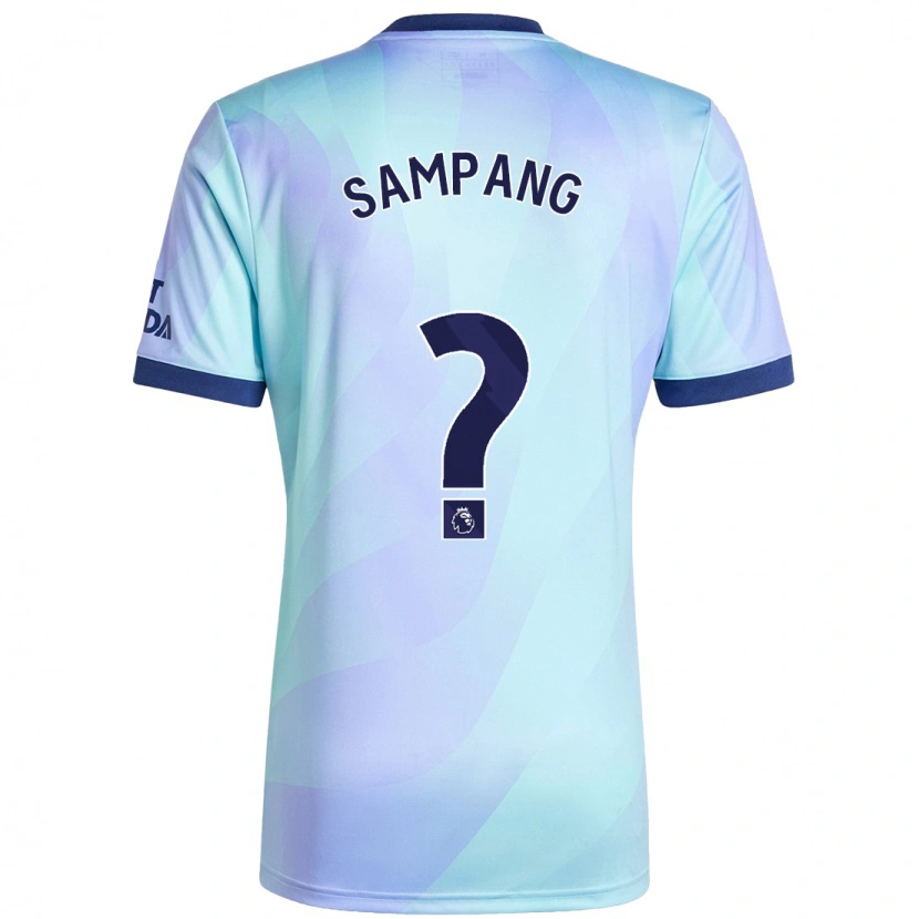 Danxen Kinder Saurap Sampang #0 Aquamarin Ausweichtrikot Trikot 2024/25 T-Shirt