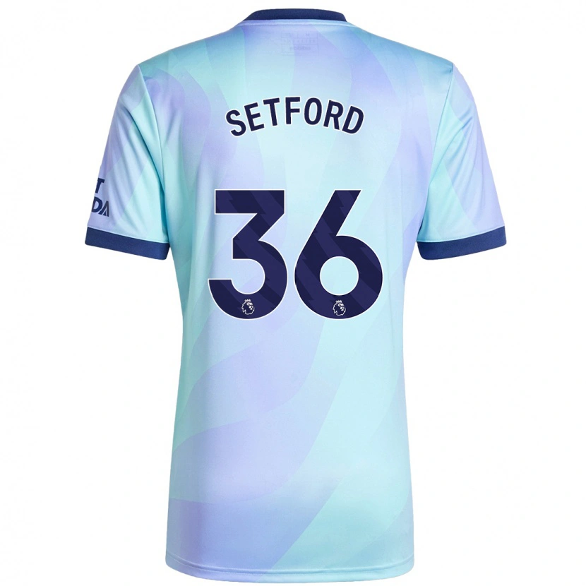 Danxen Kinder Tommy Setford #36 Aquamarin Ausweichtrikot Trikot 2024/25 T-Shirt