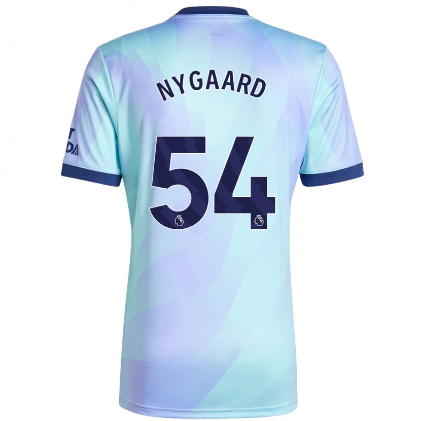 Danxen Kinder Lucas Nygaard #54 Aquamarin Ausweichtrikot Trikot 2024/25 T-Shirt
