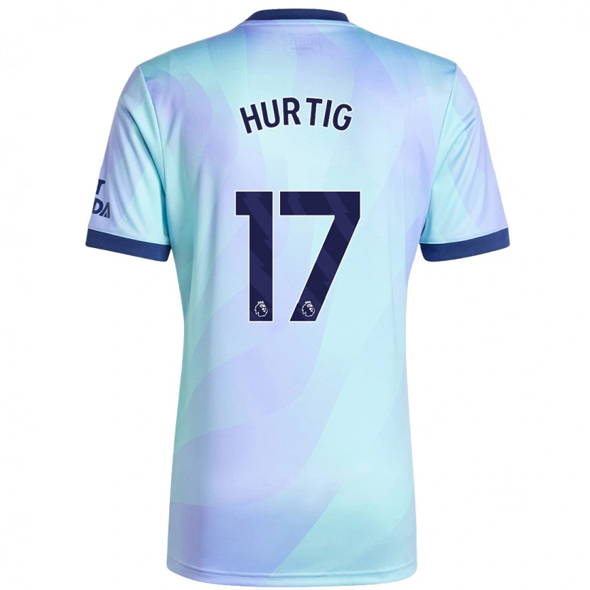 Danxen Kinder Lina Hurtig #17 Aquamarin Ausweichtrikot Trikot 2024/25 T-Shirt