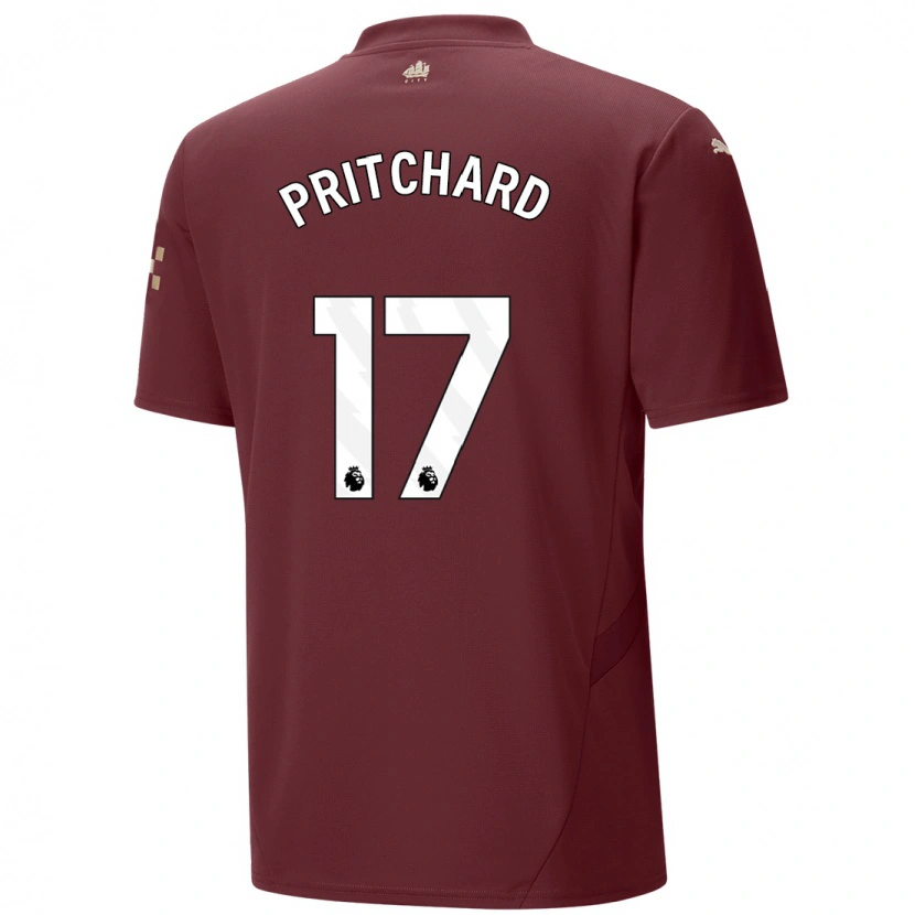 Danxen Kinder Poppy Pritchard #17 Kastanienbraun Ausweichtrikot Trikot 2024/25 T-Shirt
